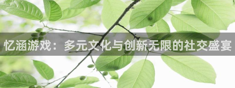 长征娱乐官方平台：忆涵游戏：多元文化与创新无限的社交盛宴